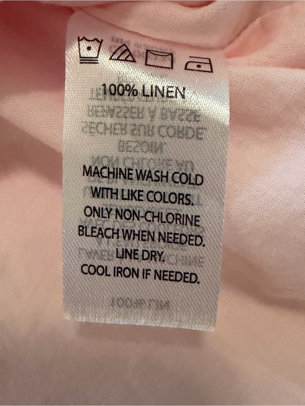 Saks Fifth Avenue Pale Pink Linen Square Neck Tank Top - Picture 8 of 9
